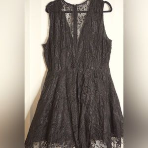 Black Laced & Tulled party dress